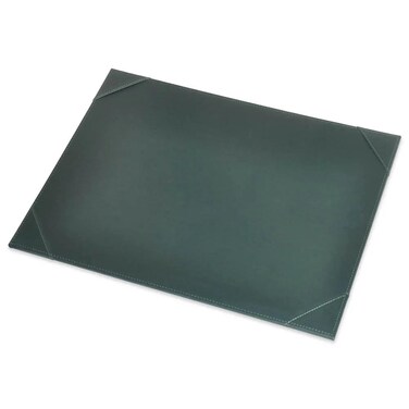 FIS Executive Desk Blotter Italian PU, 36.5x49.5cm, Green - FSDEEXPUNGR