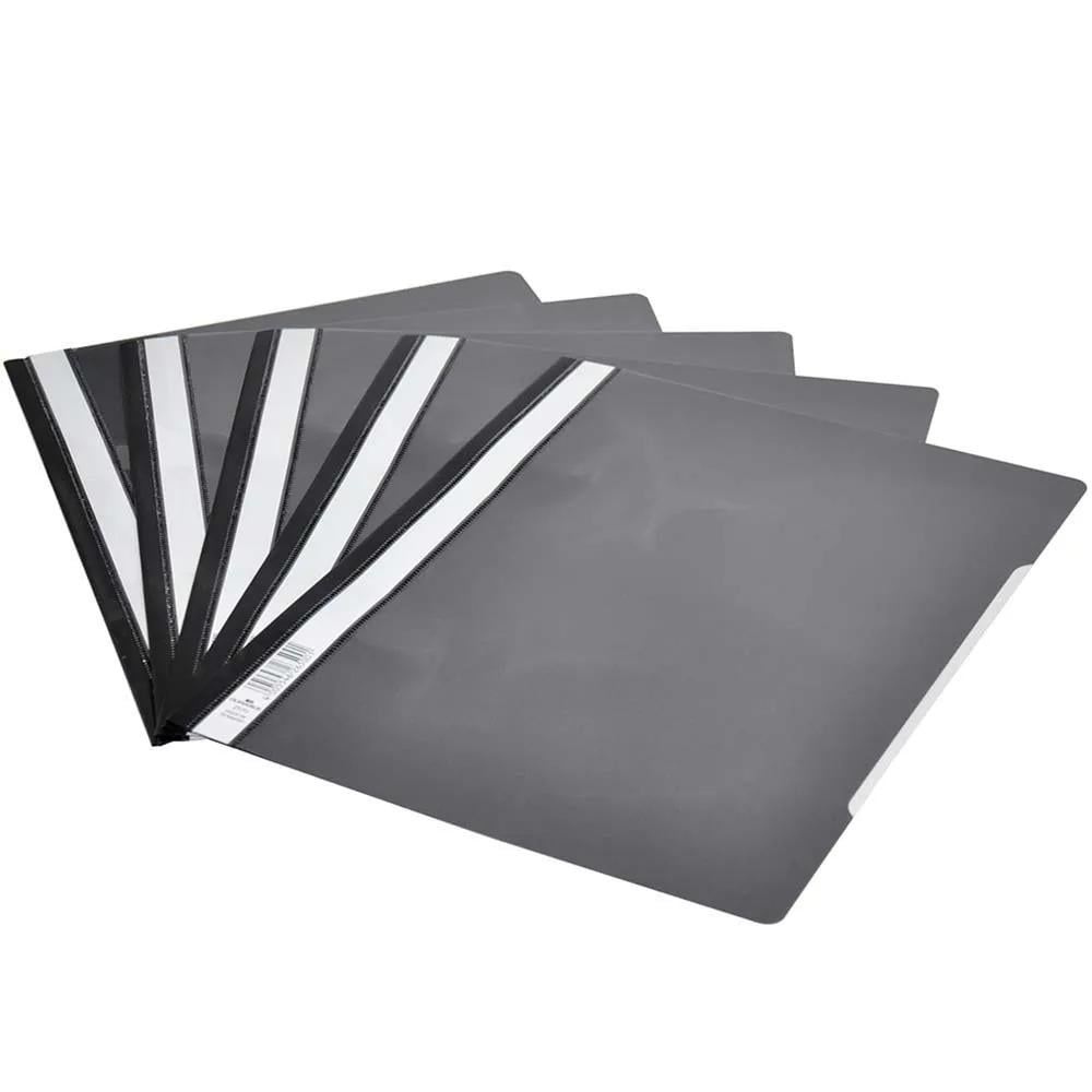 Buy 50-Piece Durable Project File, A4 Size, Black Colour - DUPG2570-01 ...