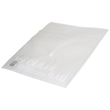 Pack of 12 Pieces My Clear Button Bag Clear