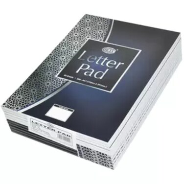 10-Piece FIS Letter Writing Pad A4, 80-Sheets, Sigle Line - FSPDA41502