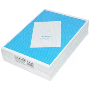12-Piece FIS Writing Pad, 5 mm Square, A4 Size (70 Sheets x 12 Pcs) - FSPD5MM70A4