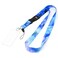 FIS Bag of 1 Fancy Lanyard With Metal Hook Width:2.5CM, Length:90CM  with Transperent Name Badge 62x102 MM Light Blue Color -FSNAF5-1