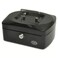 FIS Cash Box Steel Black Color With key lock, 205 x 160 x 90 mm, 8 Inch Lock Size - FSCPTS0130BK