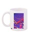 Printed Coffee Mug White/Purple/Red 11ounce