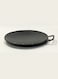 Iron Concave Dosa Tawa Heavy Guage with Handle 28cm X 10mm Black