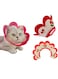 Small Dog Recovery Collar Cat Cone Anti-Bite Lick Wound Healing Felt E-Collar Cartoon Design (Cherry, M)