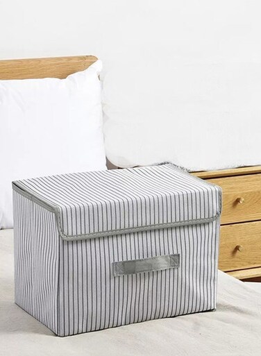 Multifunctional Closet Organizer Storage Box Grey/White 46.5 x 36 x 26.5cm