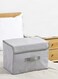 Multifunctional Closet Organizer Storage Box Grey/White 46.5 x 36 x 26.5cm
