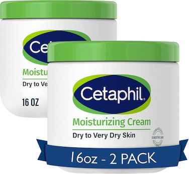 Cetaphil Body Moisturizer Hydrating Cream For Dry To Very Dry, Sensitive Skin, Fragrance Free, Non Comedogenic &amp; Greasy, 32 Oz, Pack Of 2