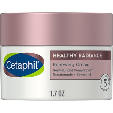 CetaphilFace Cream, Healthy Radiance Renewing Cream, Visibly Reduces Look of Dark Spots, Brightening Lotion, Designed for Sensitive Skin, Hypoallergenic, Fragrance Free, 1.7oz