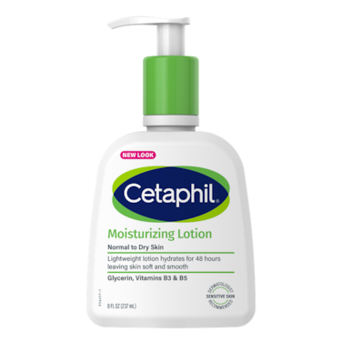 Cetaphil Moisturizing Lotion, Dry To Normal, Sensitive Skin, Avocado Oil &amp; Essential Vitamins B5 &amp; B3, 8 Fl Oz, 237ml