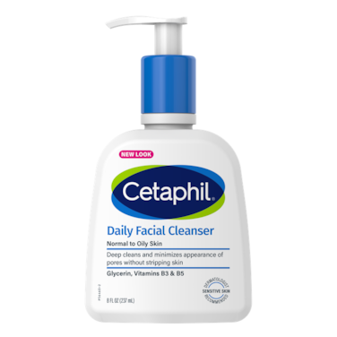 Cetaphil Daily Facial Cleanser For Normal To Oily Skin, 8 Ounce