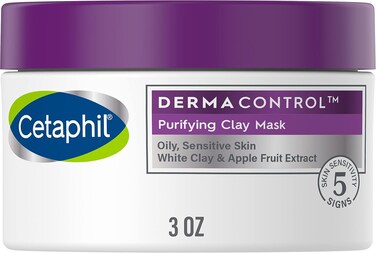 Cetaphil Clay Mask by Pro, Dermacontrol Purifying Clay Face Mask with Bentonite Clay for Blackheads and Pores, Designed for Oily, Sensitive Skin, 3 oz (85gm)