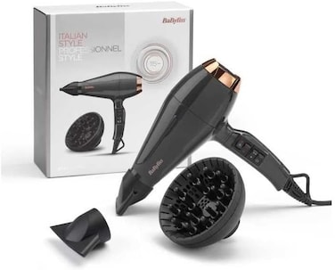 BaByliss Italian Air Pro 2200, Grey, AC Motor, 2200 W Power, ion Technology, 6719DE