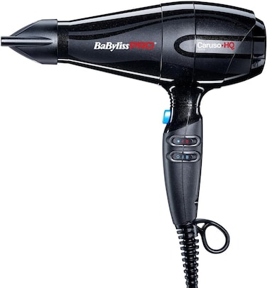 BaBylissPRO Hair Dryer Caruso Ionic 2400W   Professional Italian-Made Dryer for High-Speed Drying with Lightweight Design   Ionic Technology   AC Motor &amp; Narrow Concentrator Nozzle