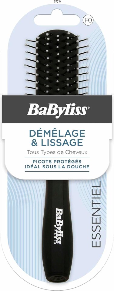 Babyliss Detangling Flat Bag Hair Brush, Lightweight Design, Sleek &amp; Stylish, Unisex, Pack Of 1