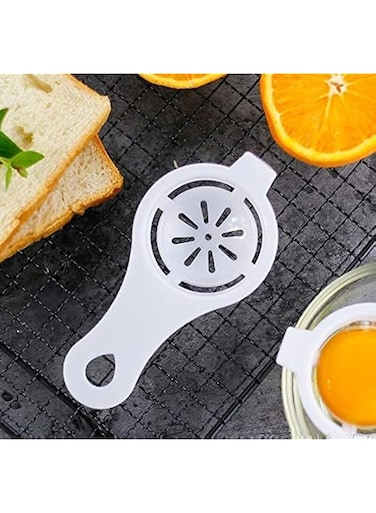 EZUK&trade; Brand Egg Yolk Separator Safe Practical Hand Egg Tools Kitchen Cooking Gadgets Plastic Egg Dividers 12.7 x 6 cm Set of5