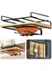 Cup Holder Under Cabinet,Multifunction Drilling Free Coffee Cups Holder Hanger, Under Shelf Kitchen Storage Organizer Rack for Cups/Kitchen Utensils/Storage Rack Cupboard Shelf Hanging Hook