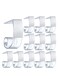 Tablecloth Clips, 25 Pieces Table Skirting Clips, SMC Model Plastic Tablecloth Clips for Table 1.5-2 Inch with Hook and Loop, Table Clips for Tablecloths Meeting Indoor Outdoor Events Restaurant
