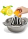 Multi-Purpose Stainless Steel Manual Citrus Juicer with Strainer, Heavy Duty Hand Press Juice Extractor for Orange, Lemon, Lime &amp; Grapefruit, Kitchen Essential for Fresh Juicing