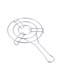 Stainless Steel Pot Stand with Handle &acirc;&euro;&ldquo; 20 cm Diameter, 33.5 cm Length &acirc;&euro;&ldquo; Cookware Support Ring, Trivet for Hot Pots, Pans, and Serving Use