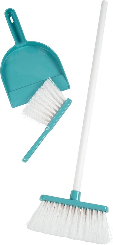 Smoby-Cleaning Set-Cleaning Like The Big Ones, With Shovel, Hand Brush And A Large Brush, Cleaning Set For Children Aged 3 And Over