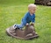 Smoby - Cat Rocking - Outdoor Game for Children from 18 Months - Ergonomic Seat - Grey - 830105
