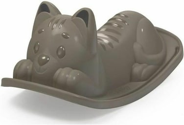 Smoby - Cat Rocking - Outdoor Game for Children from 18 Months - Ergonomic Seat - Grey - 830105
