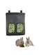 FDTY 1 pc Rabbit Hay Feeding Bag, Guinea Pig Hay Bag Feeder Waterproof, Hanging Feeding Small Animal Hay, Chinchilla Rabbit Hamster (Black 28 x 3 x 23cm)