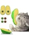 EOMECUIGAO Cat Wall Scratcher with 2 Catnip Balls, 2 Cat Energy Balls, Catnip Balls That Stick on Wall, Cat Corner Brush