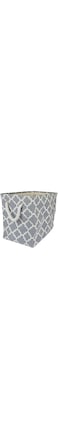 DII Polyester Container with Handles, Lattice Storage Bin, Medium, Gray