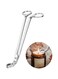 SWIUKPHE Candle Wick Trimmer, Polished Stainless Steel Wick Clipper Cutter, Reaches Deep Into Candles to Cut Spent Wicks, Allow Cleaner Burn and Prevent Soot Buildup