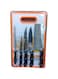 Saqoware Premium Plastic Cutting Board Set with Built-In Sharpener, 3 Small Stainless Steel Knives, and Cleaver - Complete Kitchen Utensil Set for Effortless Meal Preperation (Compo Pack)