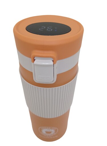Travel Mug with Grip and Temperature Display For Hot And Cold Drinks, Drinking Mug, Travel Cup Steel Colorful insulated