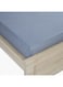 Box Essential Twin Fitted Sheet Cotton Grey 120x200cm