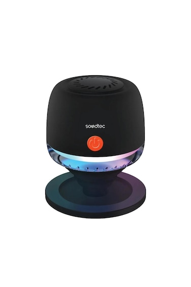Soundtec Snap Vibe Magnetic RGB Mini Speaker with 5W Sound &amp; IPX6 Waterproof