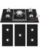 KASHIWA Gas Stove Protector Gas Stove Cover Reusable Suitable for Most Users in Size High-temperature Resistant Material Easy to Operate Easy to Clean. (black)