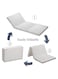 COMFY FOLDING SEMI MEDICATED PORTABLE MATTRESS WHITE SINGLE