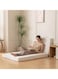 COMFY 180 X 90 X 10CM EVERYDAY USE PORTABLE WHITE KNITTED COTTON SOFT FOAM FOLDING MATTRESS