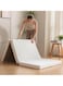 COMFY 180 X 90 X 10CM EVERYDAY USE PORTABLE WHITE KNITTED COTTON SOFT FOAM FOLDING MATTRESS