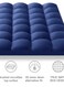 COMFY COTTON FIBER FILLED BLUE MATTRESS TOPPER 180 x 200 x 7 CM