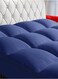 COMFY COTTON FIBER FILLED BLUE MATTRESS TOPPER 180 x 200 x 7 CM