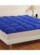 COMFY COTTON FIBER FILLED BLUE MATTRESS TOPPER 180 x 200 x 7 CM