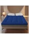 COMFY HOTEL QUALITY COTTON FIBER FILLED 200 x 200 x 7 CM MATTRESS TOPPER BLUE