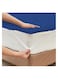 COMFY HOTEL QUALITY COTTON FIBER FILLED 200 x 200 x 7 CM MATTRESS TOPPER BLUE