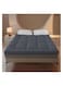 COMFY COTTON HOTEL QUALITY STRIPE 200 x 200 x 7 CM MATTRESS TOPPER GREY