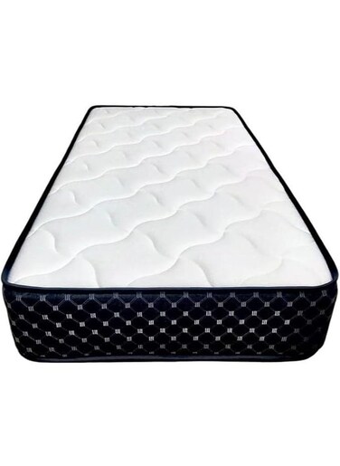 COMFY WHITE FLAT KNITTED COTTON 190 X 90 X 10 CM FIRM MEDICATED ORTHOPAEDIC MATTRESS