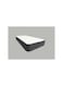 Comfy White Flat Single Medicated Firm 190 X 90 X 10Cm Satin Mattress With Black Border