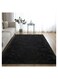 COMFY ANTI SKID BEDROOM/LIVING ROOM BLACK FUR SOFT &amp; FLUFFY CARPET 160X210 CM
