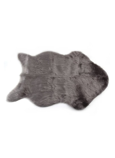 Comfy Super Soft Faux Sheep Skin Warm Hairy Carpet Grey 60 x 40cm